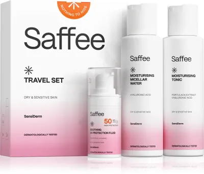 Набор для лица Saffee SensiDerm Travel Set дорожный, для сухой и чувствительной кожи