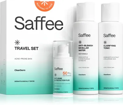Набор для ухода за проблемной кожей Saffee ClearDerm Travel Set дорожный