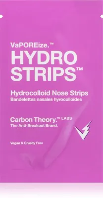 Полоски очищающие Carbon Theory Vaporeize Hydro Strips для носа, для глубокого очищения, 8 шт