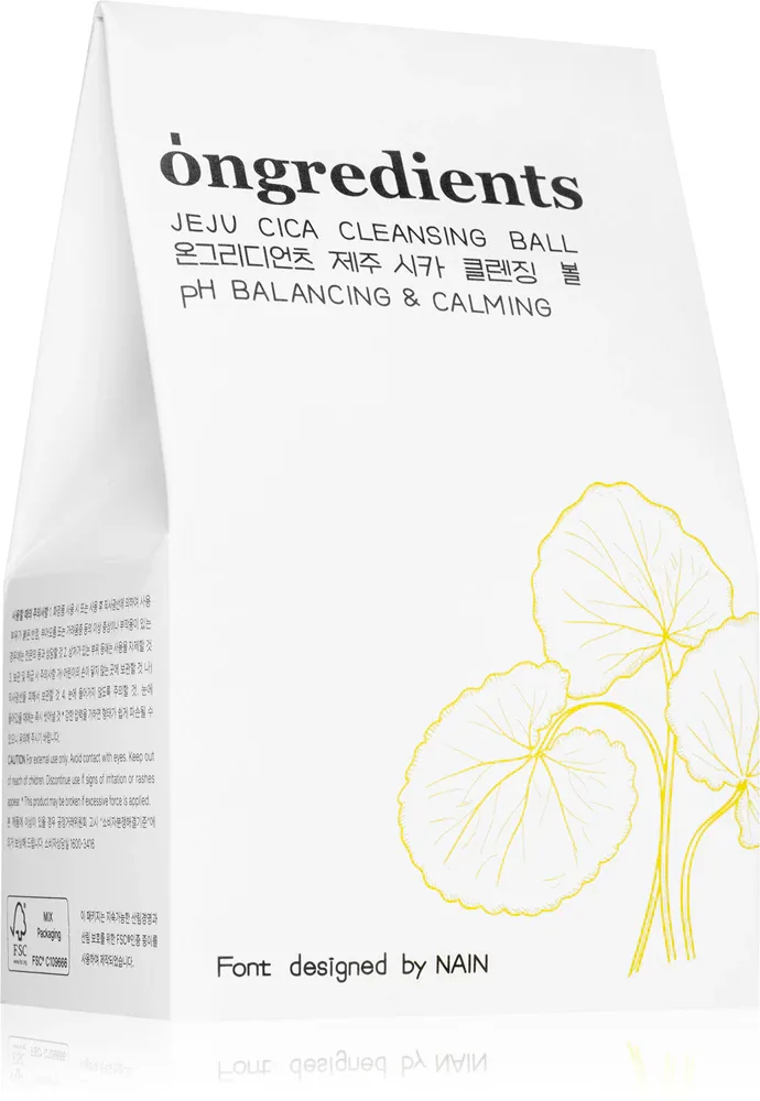 Мыло очищающее для лица Ongredients Jeju Cica Cleansing Ball с центеллой азиатской, 110 г