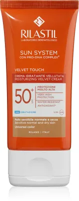 Солнцезащитный тонирующий крем для лица Rilastil Sun System Velvet Touch, 50 мл