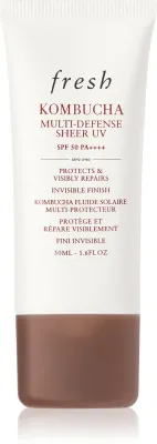 Защитный флюид для лица fresh Kombucha Multi-Defense Sheer UV SPF 50 лёгкий, с ферментом комбучи, 50 мл
