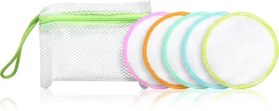 Диски для демакияжа Revolution Skincare Skin Microfibre Cleansing Rounds текстильные, многоразовые, 6 шт