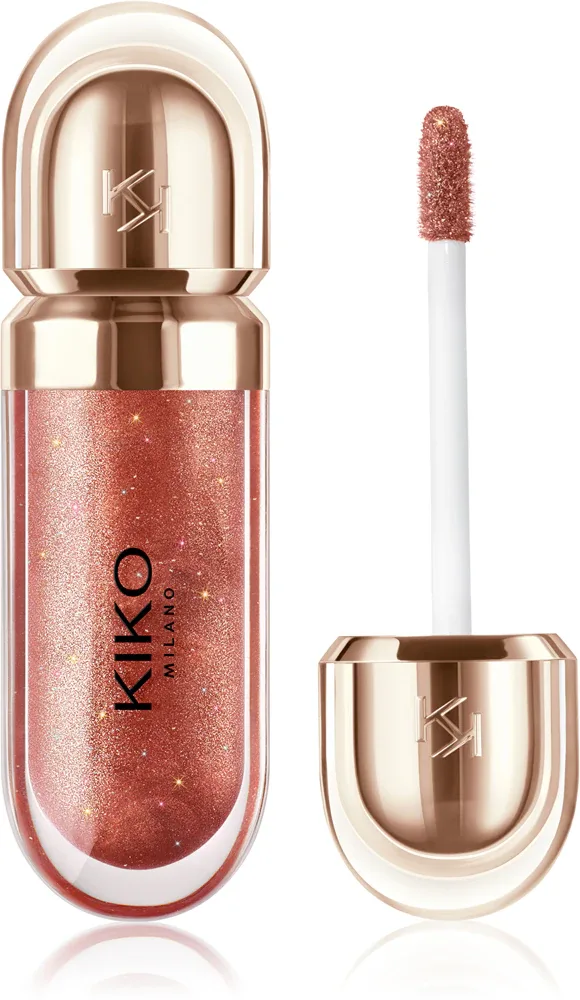 Блеск для губ KIKO Milano 3D Hydra Lipgloss увлажняющий, с эффектом объёма, 6,5 мл, оттенок 45 Enchanting Rosewood