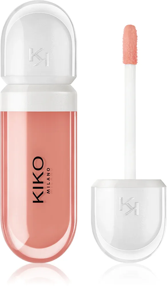Бальзам для губ оттеночный KIKO Milano Kissable Lip Volume Plumping Lip Cream с эффектом объёма, с маслом ши, 6,5 мл, оттенок 04 Nude Ever