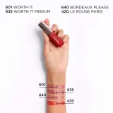 L’Oréal Paris Hyaluron Tint Lip Stain Serum - Помада для губ L’Oreal Paris Hyaluron Tint Lip Stain Serum жидкая, увлажняющая, с эффектом тинта, 5 мл, 5 мл, оттенок 635 Worth It Medium — фото 8