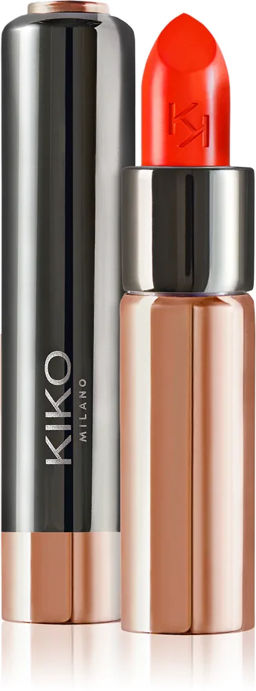 Помада для губ KIKO Milano Gossamer Emotion кремовая, с интенсивной пигментацией, 3,5 г, оттенок 117 Papaya