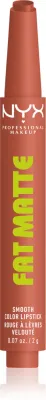 Матовая помада для губ NYX Professional Makeup Fat Matte кремовая текстура, стойкая, насыщенный цвет, 2 г, оттенок Cozy Whipped