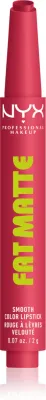 Матовая помада для губ NYX Professional Makeup Fat Matte кремовая текстура, стойкая, насыщенный цвет, 2 г, оттенок Pink Puff