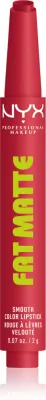 Матовая помада для губ NYX Professional Makeup Fat Matte кремовая текстура, стойкая, насыщенный цвет, 2 г, оттенок Flamingo Feather