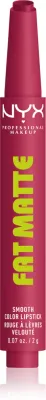 Матовая помада для губ NYX Professional Makeup Fat Matte кремовая текстура, стойкая, насыщенный цвет, 2 г, оттенок Blush Blanket