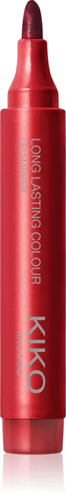 Помада для губ KIKO Milano Long Lasting Colour Lip Marker стойкая, увлажняющая, 2,5 г, оттенок 105 True Red