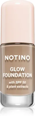 Тональное средство Notino Foundation Glow foundation with SPF 50 Plant Extracts, среднее покрытие, 30 мл, оттенок 01 Light Medium Cool
