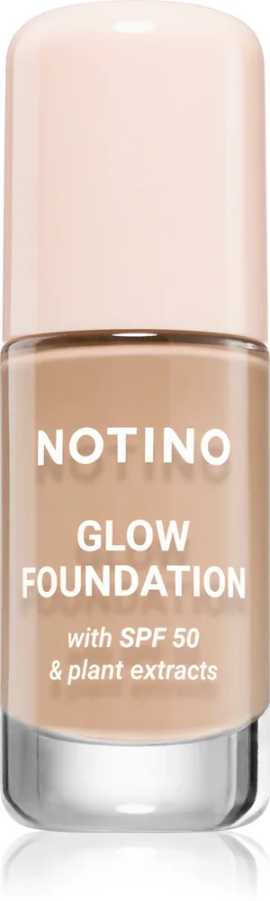 Тональное средство Notino Foundation Glow foundation with SPF 50 Plant Extracts, среднее покрытие, 30 мл, оттенок 01 Light Cool