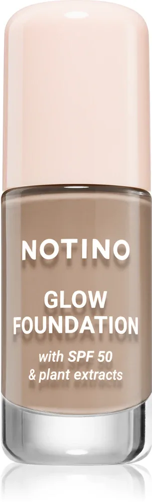 Тональное средство Notino Foundation Glow foundation with SPF 50 Plant Extracts, среднее покрытие, 30 мл, оттенок 03 Light Medium Cool