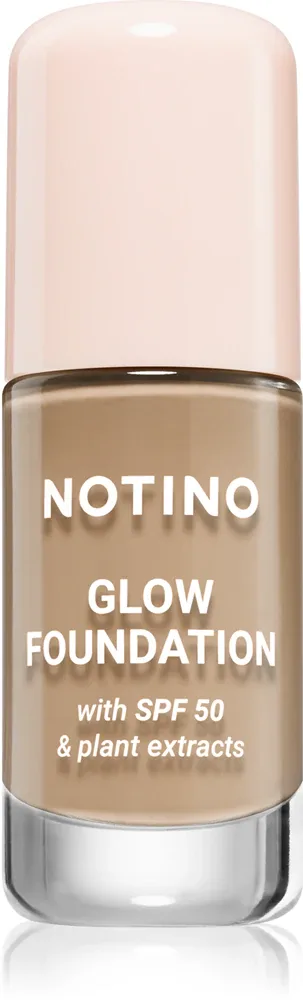 Тональное средство Notino Foundation Glow foundation with SPF 50 Plant Extracts, среднее покрытие, 30 мл, оттенок 02 Light Medium Neutral