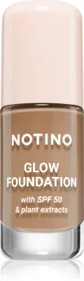 Тональное средство Notino Foundation Glow foundation with SPF 50 Plant Extracts, среднее покрытие, 30 мл, оттенок 01 Medium Deep Neutral