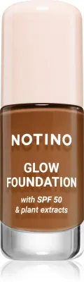 Тональное средство Notino Foundation Glow foundation with SPF 50 Plant Extracts, среднее покрытие, 30 мл, оттенок 01 Deep Warm