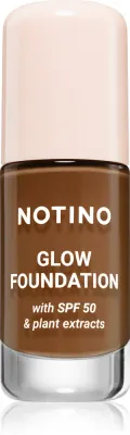 Тональное средство Notino Foundation Glow foundation with SPF 50 Plant Extracts, среднее покрытие, 30 мл, оттенок 02 Deep Warm