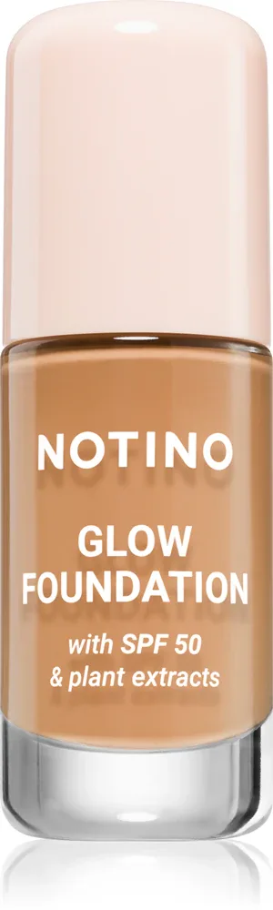 Тональное средство Notino Foundation Glow foundation with SPF 50 Plant Extracts, среднее покрытие, 30 мл, оттенок 02 Medium Deep Neutral