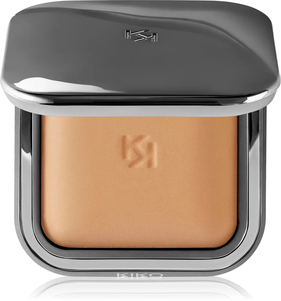 Пудра для лица KIKO Milano Radiant Fusion с эффектом бархатистой кожи, фиксирует макияж, 8,5 г, оттенок 03 Warm Beige