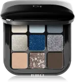 Палетка теней для век KIKO Milano Glamour Multi Finish с матовым и блестящим эффектом, сочетающиеся оттенки, 2,5 г, оттенок 05 Blue Variations — фото 1