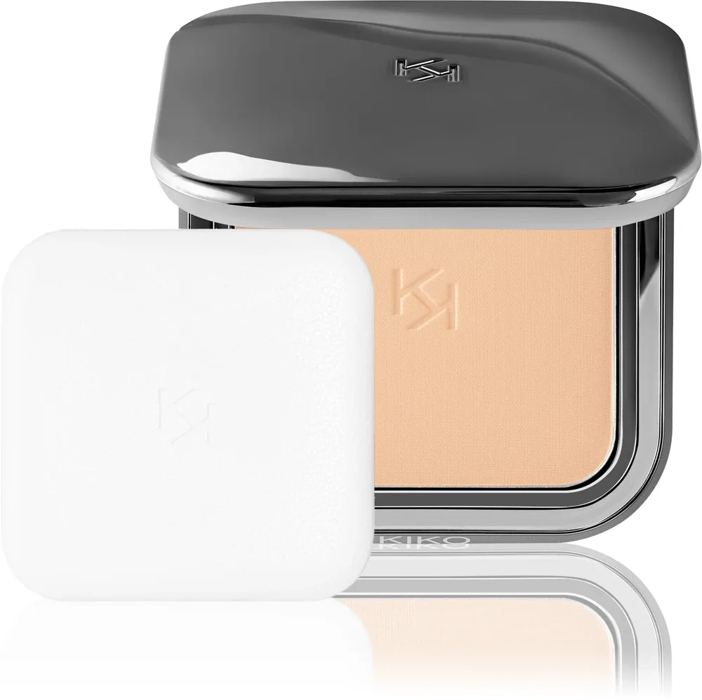 Пудра для лица KIKO Milano Matte Fusion матирующая, со спонжем, 12 г, оттенок 01 Beige Rose