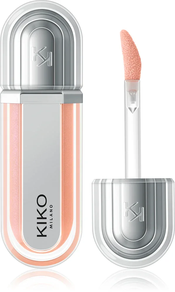 Блеск для губ KIKO Milano 3D Hydra Xtreme Lipgloss увлажняющий, с эффектом объёма, 6 мл, оттенок 01 Pink Glacier