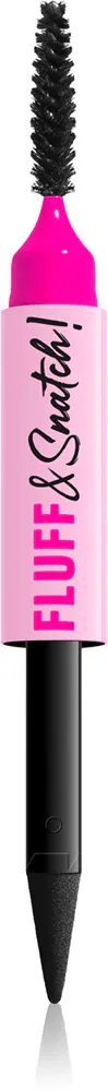 Средство для бровей NYX Professional Makeup Fluff Snatch пудровая текстура, со щёточкой, придаёт объём, 1 г, оттенок Black