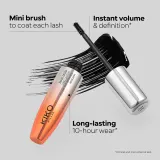 Тушь для ресниц KIKO Milano Maxi Mod Mascara для объёма, стойкая, 12 мл — фото 6