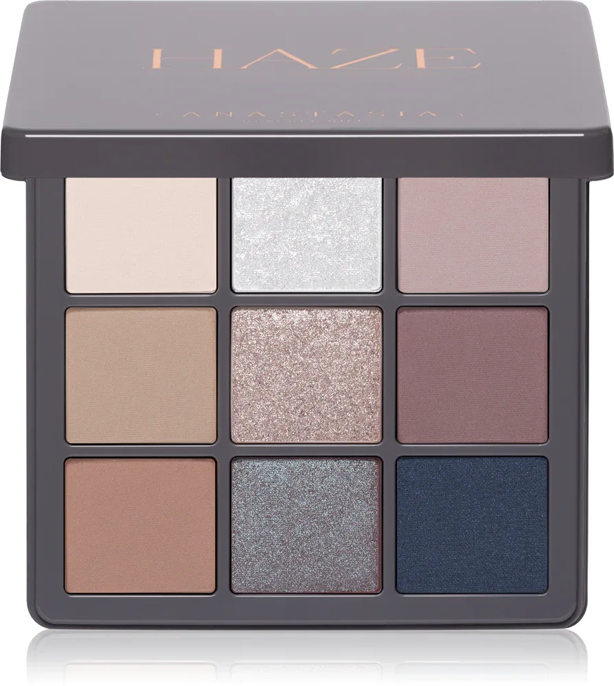 Палетка теней для век Anastasia Beverly Hills Haze матовые, металлик и перламутровые, для дневного и вечернего макияжа, 1 шт, оттенок Haze