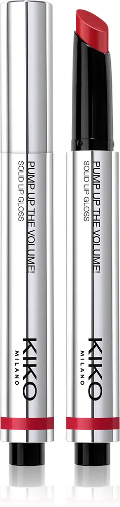 Блеск для губ KIKO Milano Pump Up The Volume Solid Lip Gloss с эффектом объёма, увлажняющий, 2 г, оттенок 03 My Red Tag