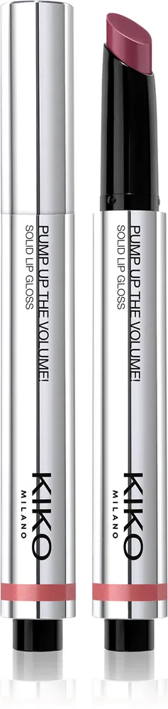 Блеск для губ KIKO Milano Pump Up The Volume Solid Lip Gloss с эффектом объёма, увлажняющий, 2 г, оттенок 04 Mauve Bouquet