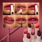 Помада для губ Max Factor 2000 Calorie Mellow Blur фиолетовая, увлажняющая, 3,5 г, оттенок 060 Brown Butter — фото 8