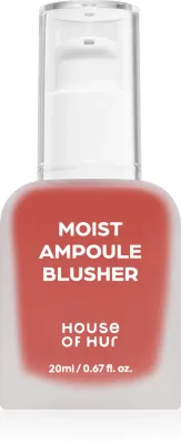 Румяна жидкие House of Hur Moist Ampoule Blusher увлажняющие, стойкие, 20 мл, оттенок 05 Peach Coral
