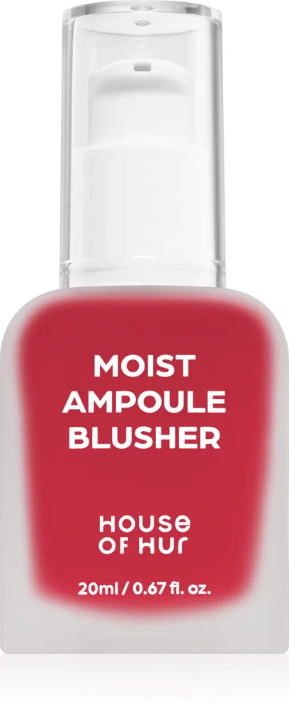 Румяна жидкие House of Hur Moist Ampoule Blusher увлажняющие, стойкие, 20 мл, оттенок 09 Ruby Red