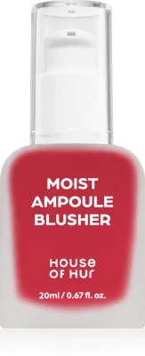 Румяна жидкие House of Hur Moist Ampoule Blusher увлажняющие, стойкие, 20 мл, оттенок 09 Ruby Red