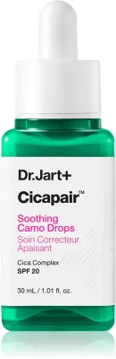 Флюид тонирующий для лица Dr. Jart+ Cicapair Soothing Camo Drops против покраснений, с SPF 20, 30 мл