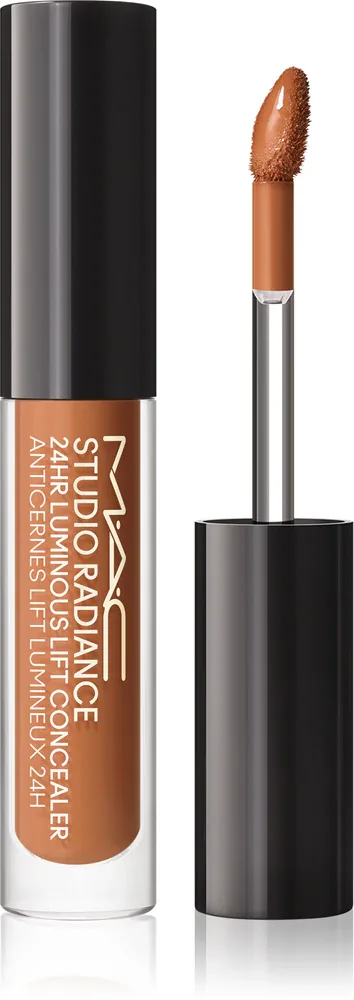 Корректор для лица MAC Cosmetics Studio Radiance 24HR Luminous Lift Concealer Mini высокопигментированный, стойкий, 1,8 мл, оттенок NC50