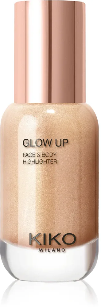 Хайлайтер для лица KIKO Milano Glow Up с сияющими пигментами, 30 мл, оттенок 01 Gold