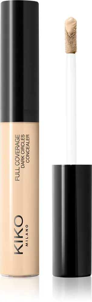 Корректор для лица KIKO Milano Full Coverage Dark Circles Concealer с плотным покрытием, стойкий, 8 мл, оттенок 14 Neutral Gold