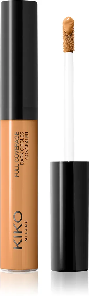 Корректор для лица KIKO Milano Full Coverage Dark Circles Concealer с плотным покрытием, стойкий, 8 мл, оттенок 20 Turmeric
