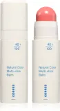 Стик для губ и щёк Korres Natural Color Multi-Stick Balm многофункциональный, с эффектом сияния, 4,5 г, оттенок Petal Pink — фото 1