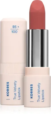 Помада для губ Korres True Velvety Lipstick кремовая, с гиалуроновой кислотой, 3 г, оттенок Rosewood