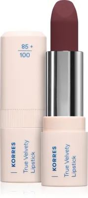 Помада для губ Korres True Velvety Lipstick кремовая, с гиалуроновой кислотой, 3 г, оттенок Wine Red