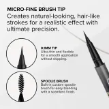 Маркер для бровей Anastasia Beverly Hills MicroStroke Brow Pen водостойкий, с тонким наконечником, стойкий, 0,5 мл, оттенок Ebony — фото 7