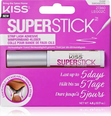 Клей для накладных ресниц KISS Superstick Extended Wear быстросохнущий, 4,8 г