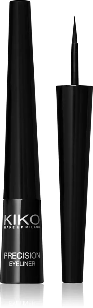 Подводка для глаз KIKO Milano Precision Eyeliner чёрная, стойкая, 2,5 мл