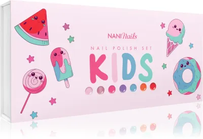 Детский набор лаков для ногтей NaniNails NANI Kids Nail Polish Set быстросохнущий, увлажняющий dla dzieci