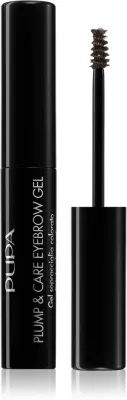 Гель для бровей PUPA Milano Plump Care Eyebrow Gel тонирующий, со щёточкой, 3 мл, оттенок 002 - Brown